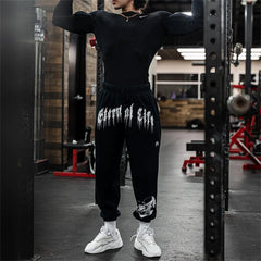 Mens Gym Joggers Cotton Pants Sweatpants